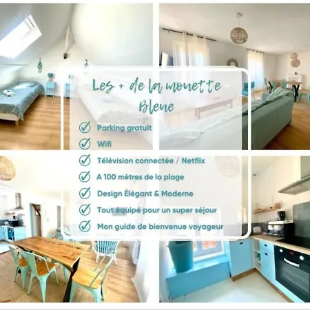 Lägenhet La Mouette Bleue -stationnement Gratuit- Ault